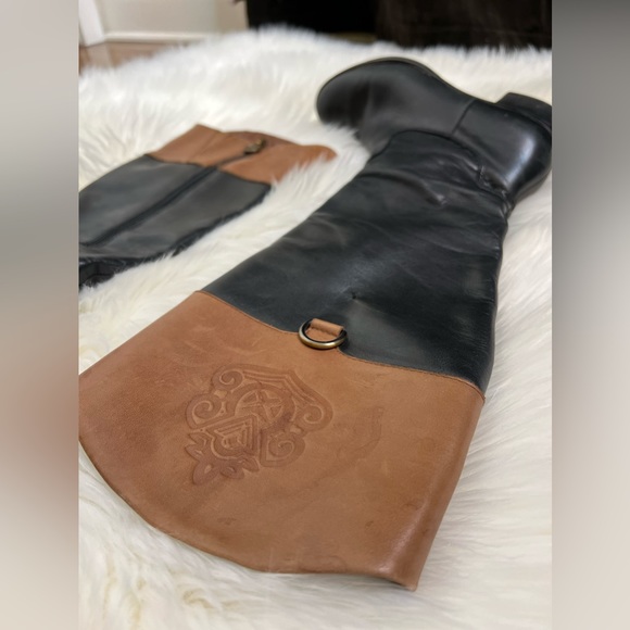 Franco Sarto riding boots Leather Comfort Zip Up Good condition Size US 5.5 M - Picture 4 of 13